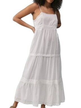 Urban Outfitters | Dresses | Uo Kimchi Blue Womens Waterfall Maxi Dress  Flowy Chiffon Strappy Ombr Fairy | Poshmark